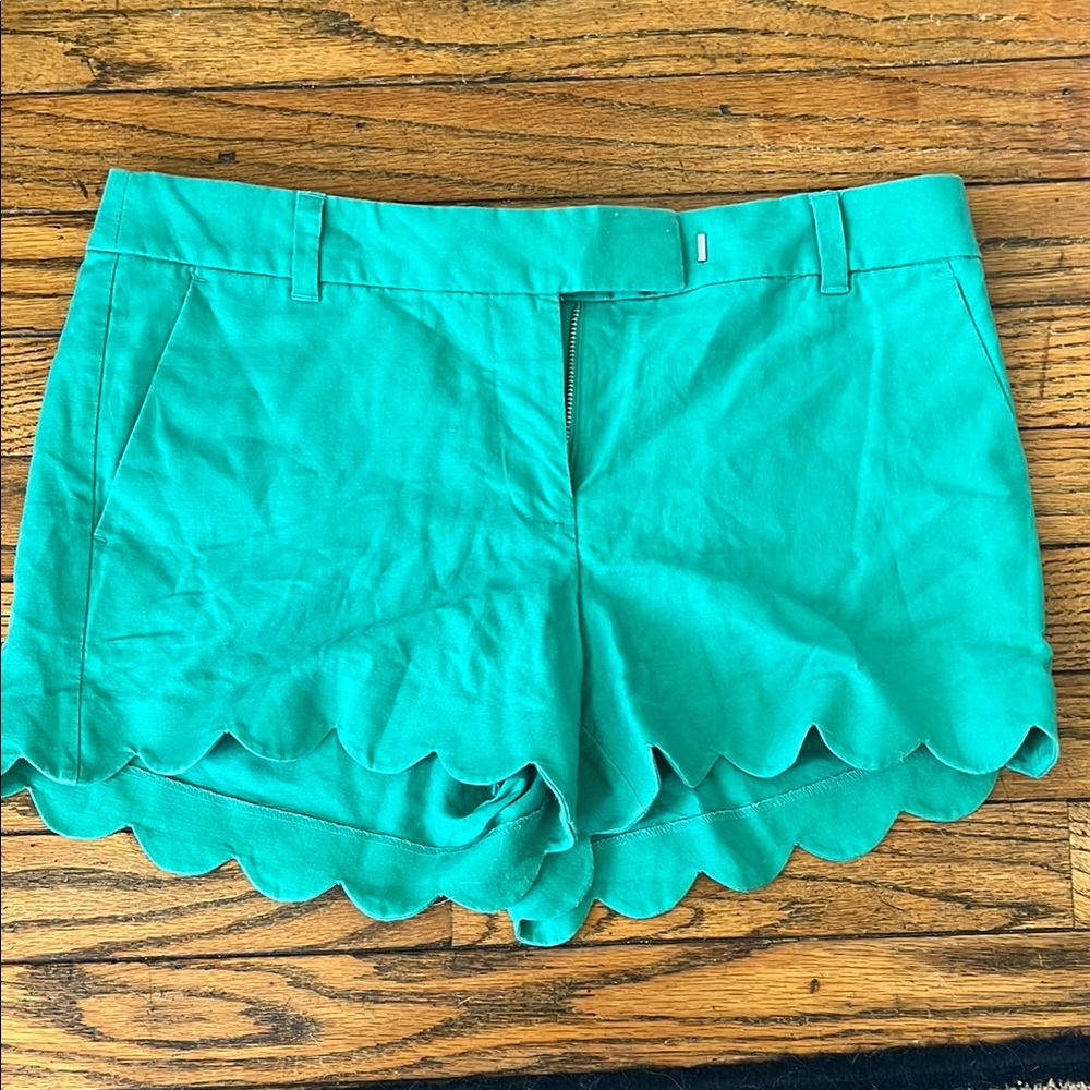 J Crew factory shorts size 10 with scalloped hem